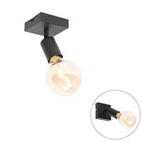 QAZQA Moderne spot zwart vierkant - Facil - thumbnail