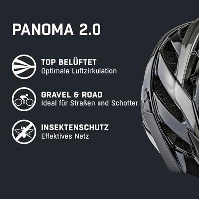 Olympic Sportswear Alpina sports tour helm panoma 2.0 56-59 glans zwart/grijs