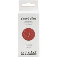 Creativ Company Keramiek glazuur, 984-1101 °c, dekkend, toro red, 60 ml/ 1 fles - thumbnail