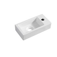 Rhea mini fontein rechts 36,5 x 18 x 9 cm keramiek mat wit - thumbnail