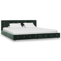 vidaXL Bedframe fluweel groen 180x200 cm - thumbnail