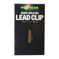 Korda Quick Release Lead Clips Gravel Clay - thumbnail