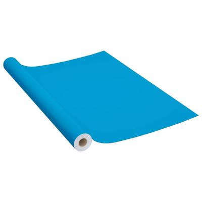 Meubelfolie zelfklevend 500x90 cm PVC azuurblauw