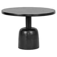 LABEL51 Bijzettafel Wink - Zwart - Metaal - 50 cm - thumbnail