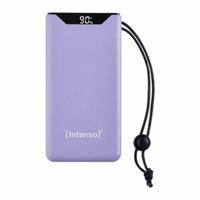 Intenso F10000 Powerbank 10000 mAh Quick Charge, USB PD LiPo USB-A, USB-C Paars Statusweergave - thumbnail