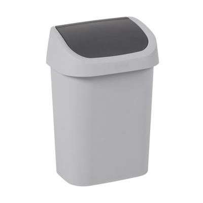 Curver Mistral afvalbak swing 9 liter soft grey Curver Mistral afvalbak swing 9 liter soft grey