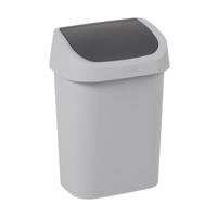 Curver Mistral afvalbak swing 9 liter soft grey - thumbnail