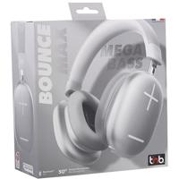 T'nB Bounce Max - Draadloze hoofdtelefoon voor over het oor, comfortabel en betoverend, met bluetooth-verbinding, stereogeluid met geïntegreerde microfoon, batterijduur tot 50 uur - zilver - thumbnail