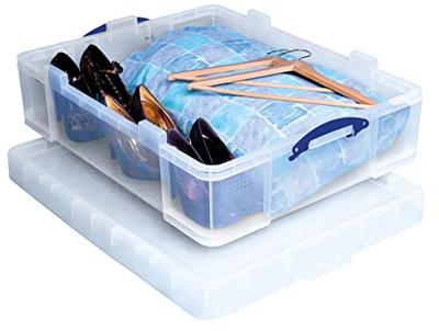 Really Useful Box 70 liter, transparant, per stuk verpakt in karton Really Useful Box 70 liter, transparant, per stuk verpakt in karton