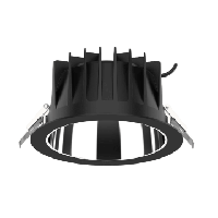 Reflector Down Light Ø172mm zwart 60° TRI-White 10W gatmaat 150mm 136-419 - thumbnail