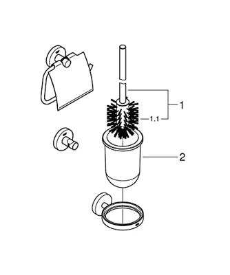 Grohe Start 3-in-1 accessoiresset voor toilet chroom