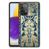 Samsung Galaxy A72 (5G/4G) Bloemen Hoesje Beige Flowers - thumbnail