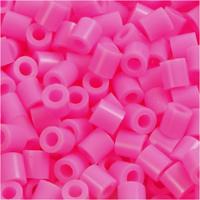 NABBI Strijkkralen, afm 5x5 mm, gatgrootte 2,5 mm, medium, roze (32222), 1100 stuk/ 1 doos - thumbnail