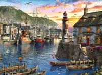 Ravensburger puzzel s&apos;Ochtends bij de haven 500 stukjes - thumbnail
