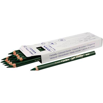 Lyra Super ferby 1 kleurpotloden, l: 18 cm, vulling 6,25 mm, groen, 12 stuk/ 1 doos