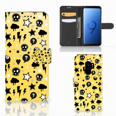 Telefoonhoesje met Naam Samsung Galaxy S9 Plus Punk Geel Telefoonhoesje met Naam Samsung Galaxy S9 Plus Punk Geel
