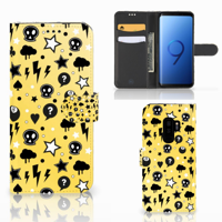 Telefoonhoesje met Naam Samsung Galaxy S9 Plus Punk Geel - thumbnail