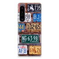 Sony Xperia 1 IV | Siliconen hoesje | met foto Kentekenplaten - thumbnail