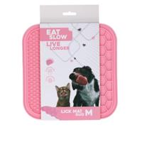 Eat Slow Live Longer Lick Mat Duo M Pink - thumbnail