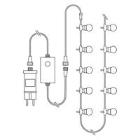 Nedis WIFILP03C20 Smartlife Decoratieve Led Feestverlichting Wi-fi Rgb 20 Led&apos;s 10 M Android™ / Ios - thumbnail