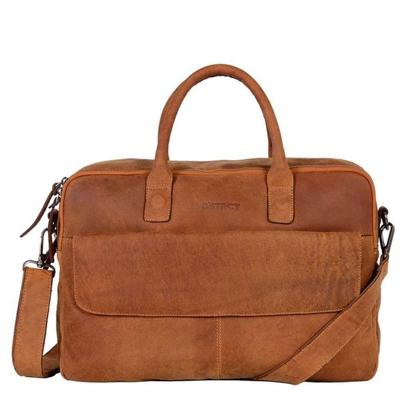 DSTRCT Wall Street Workingbag 17 inch-Cognac