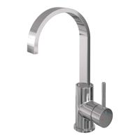 Brauer Chrome Edition Wastafelmengkraan opbouw - hoog - draaibaar - platte uitloop - model a - chroom 5-CE-003-S3 - thumbnail