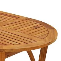 Tuintafel 150x90x75 cm massief acaciahout - thumbnail