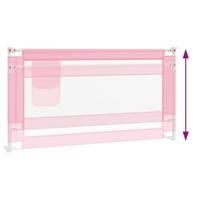 VidaXL Bedhekje peuter 160x25 cm stof roze - thumbnail