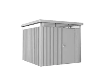 Biohort Highline H4 metalen tuinhuis 275x275x222 cm met enkele deur