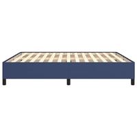 Bedframe zonder matras stof blauw 160x200 cm - thumbnail