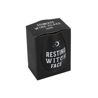 Wijnglas "Resting Witch Face"