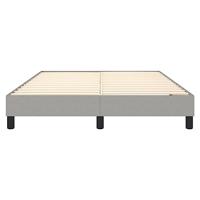 Boxspringframe stof lichtgrijs 140x200 cm - thumbnail