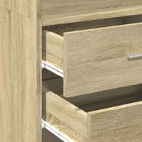Hoge kast 45x42,5x185 cm bewerkt hout sonoma eikenkleurig - thumbnail