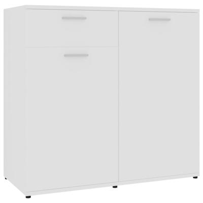 vidaXL Dressoir 80x36x75 cm spaanplaat wit