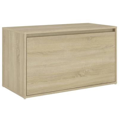 VidaXL Halbank 80x40x45 cm bewerkt hout sonoma eikenkleurig