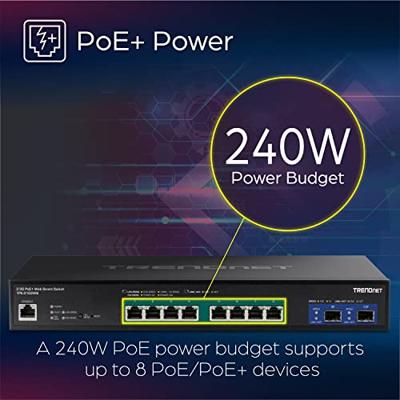 TRENDNET - ACCESSORIES 10-POE+ SCHAKELAAR VAN HET WEB 2.5G MET 10G SFP+ SLOTS