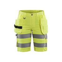 Blåkläder Dames High-Vis short met stretch 71861811 | High-Vis Geel | Maat 34 - 7330509729731 - thumbnail