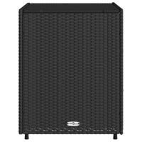 Tuinkast 55x59x69 cm poly rattan zwart - thumbnail
