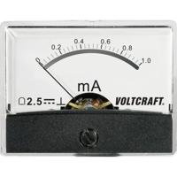 VOLTCRAFT AM-60X46/1MA/DC AM-60X46/1MA/DC Inbouwmeter AM-60X46/1 mA/DC 1 mA Draaispoel - thumbnail