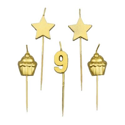 Paperdreams Taartkaarsjes - 9 jaar