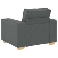Bankstel met kussen 3 pcs Grijs 220 x 78 x 84 cm Stof - thumbnail