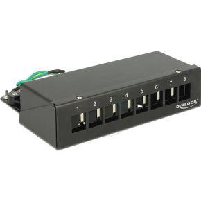 DeLOCK Keystone Desktop Patch Panel 8 Port patchpaneel DeLOCK Keystone Desktop Patch Panel 8 Port patchpaneel