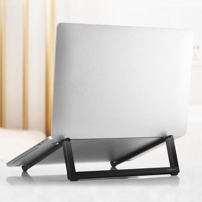 ROCK mini ultradunne Portable Foldable design laptop beugel standaard (zwart) ROCK mini ultradunne Portable Foldable design laptop beugel standaard (zwart)