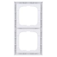 Busch-Jaeger 2-voudig afdekraam 1722-884K studiowit mat - thumbnail