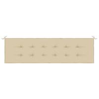 Tuinbankkussen 180x50x3 cm oxford stof beige - thumbnail