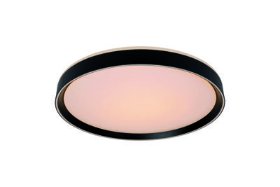 Lucide NURIA - Plafonnière - Ø 30 cm - LED 3 StepDim - 1x18W 2700K - Zwart