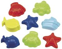 Ecoiffier zandvormen oceaan, 8dlg. - thumbnail