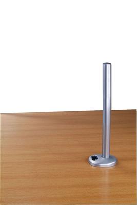 LINDY Desk Clamp Pole Monitor-tafelbeugel 1-voudig Zilver Vast