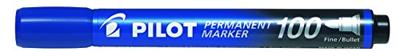 Pilot permanent marker 100, XXL doos met 15 + 5 stuks, blauw
