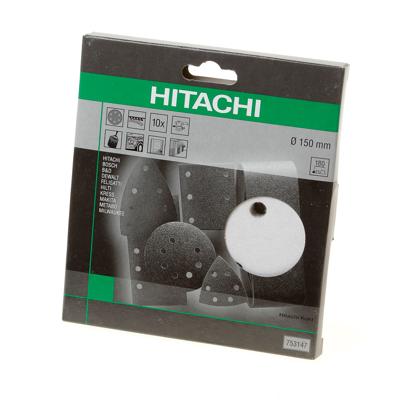 Hikoki accessoires Schuurschijf D.150 K180 Velcro Wit (10 St) - 753147